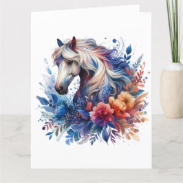 Aquarel Paard Kaart