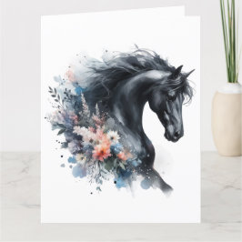 Aquarel Paard Kaart