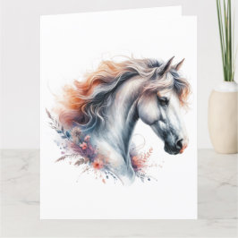 Aquarel Paard Kaart