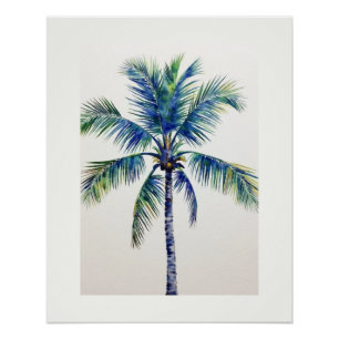 AQUAREL PALMBOOM PERFECT POSTER