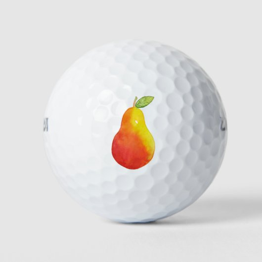 Aquarel Peer Golfballen (Voorkant)