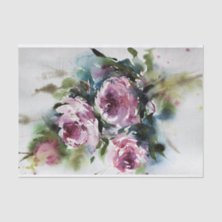 Aquarel Rozen - voor meubels decoupage Tissuepapier