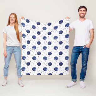 Aquarel Ruimte Zodiacpatroon  Fleece Deken