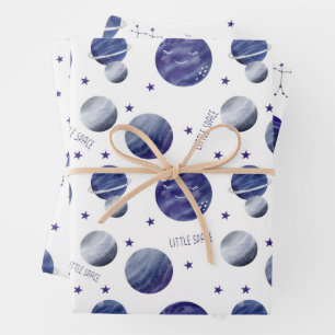 Aquarel ruimte zodiak patroon inpakpapier vel