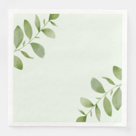 Aquarel rustiek blad papier servet