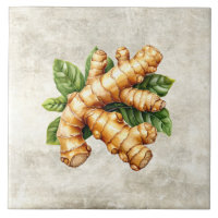 Aquarel Rustieke Gember Nep Textuur 