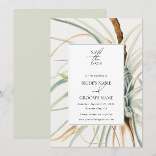 Aquarel Rustieke Neutrale Boho Botanische Bruiloft Save The Date