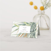 Aquarel Rustieke Neutrale Boho Botanische Trouwdag (Achterkant)