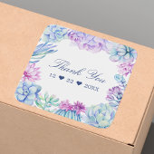 Aquarel Succulenten Bloem Cactus Bedankt Vierkante Sticker