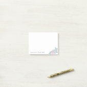 Aquarel Succulenten Bloem Persoonlijke Post-it Not Post-it® Notes (Op bureau)