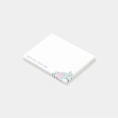 Aquarel Succulenten Bloem Persoonlijke Post-it Not Post-it® Notes (Schuin)