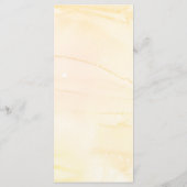 Aquarel theefeest vrijgezellenfeest menu (Achterkant)