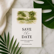 Aquarel Venue Save The Date Sjabloon