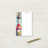 Aquarel Vuurtoren Post-It Notities Post-it® Notes (Op bureau)