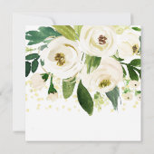 Aquarel Witte Bloem Dankkaart Bedankkaart (Achterkant)