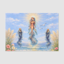 Aquarel Zeemeerminnen Oceaan Strand Decoupage