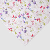 Aquarel Zoete Erwten bloemig Tissuepapier (Detail)