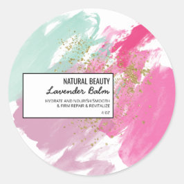 Aquarelborstel Ronde Sticker