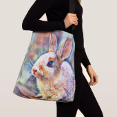 aquarell bunny crossbody tas (Dichtbij)