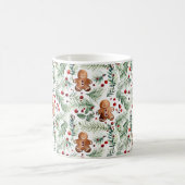 Aquarell Christmas Pattern Lebgâteau Tasse à café (Centre)