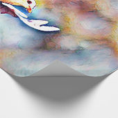 aquarell dove cadeaupapier (Hoek)