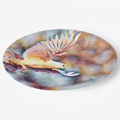 aquarell dove papieren bordje (Gekanteld)