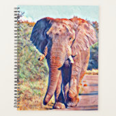 aquarell elephant planner (Voorkant)