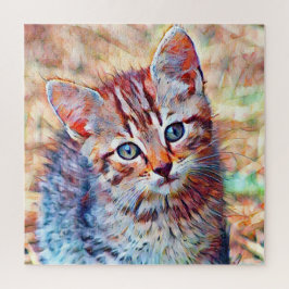 aquarell kitten legpuzzel