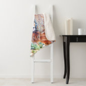 aquarell lion sherpa deken (In situ)