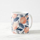 Aquarell Pêche Design Tasse à café (Devant droit)