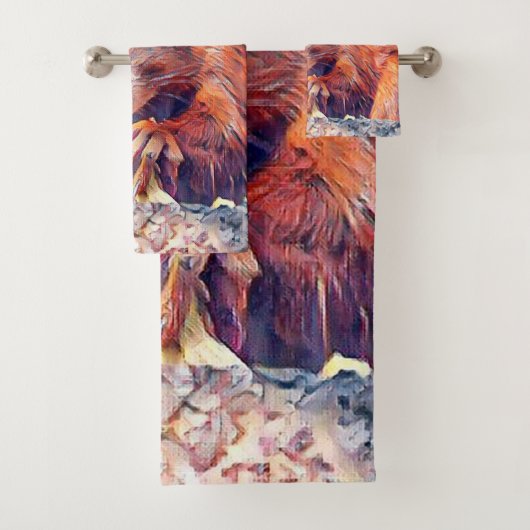 aquarell squirrel bad handdoek (Insitu)