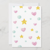 Aquarelle 1ère invitation au gâteau d'anniversaire (Dos)