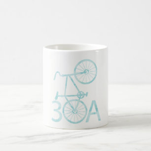 Aquarelle 30A avec la tasse de vélo