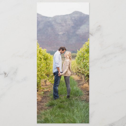 Aquarelle à ananas tropicale Menu photo Mariage (Dos)