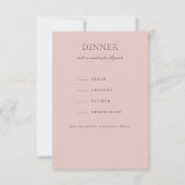 Aquarelle à perte rose Floral Blush Coral RSVP (Dos)