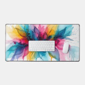 Aquarelle Abstrait Floral Vibrant (Clavier et souris)