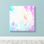 Aquarelle abstrait Paysage toile bleu violet (Insitu (Plancher de Bois))