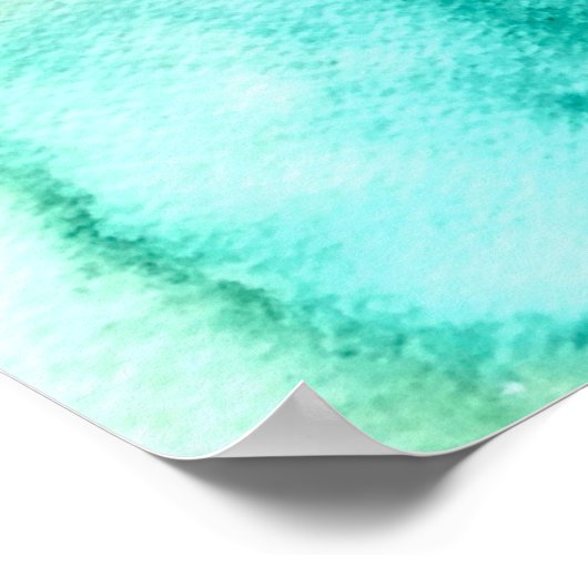 Aquarelle abstrait rose coloré poster (Coin)