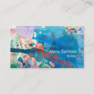 Aquarelle Abstraite 07 Carte de visite