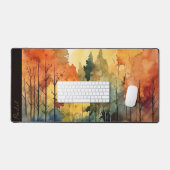 Aquarelle Abstraite Automne Arbres arc-en-ciel Mon (Clavier et souris)