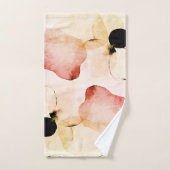 Aquarelle Abstraite Boho Terracotta Rouge (Serviette à main)