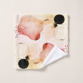 Aquarelle Abstraite Boho Terracotta Rouge (Gant de toilette)