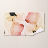 Aquarelle Abstraite Boho Terracotta Rouge (Serviette à main)