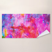 Aquarelle Abstraite couleur arrière-plan, arrière  (Serviette de bain)