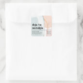 Aquarelle Abstraite Étiquettes De Bougie Bleu Et R (Sac)