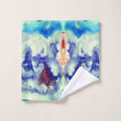 Aquarelle Abstraite I (Gant de toilette)
