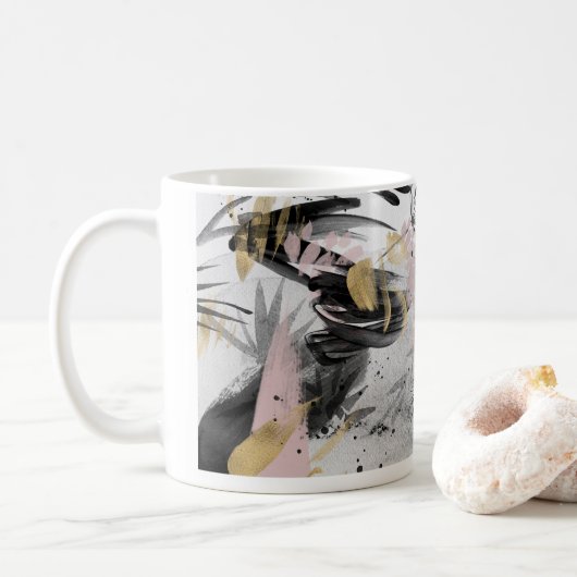 Aquarelle Abstraite II Mug (Avec donut)