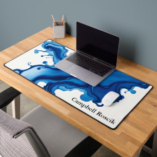Aquarelle Abstraite Indigo Marine