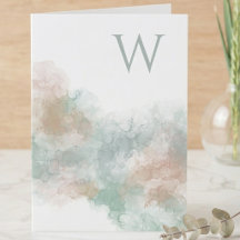 Aquarelle Abstraite Initiale Douce