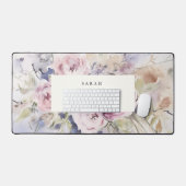 Aquarelle Abstraite Lilac Rose Floral Bunch (Clavier et souris)